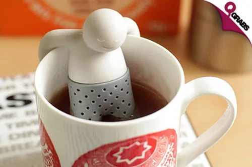 For QR29 Enjoy a Fun Cup of Tea with Adorable Tea Infusers - Available in Cute Mr. Tea, Tea Leaf Designs & Match-Shaped! (QR98 Value)